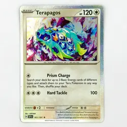 Pokemon Terapagos 161/191 Holo Rare SV08: Surging Sparks - Image 1