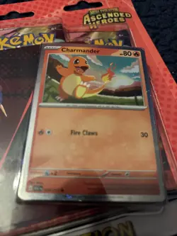 Pokemon Ascended Heroes Charmander Tech Sticker Collection - Image 2