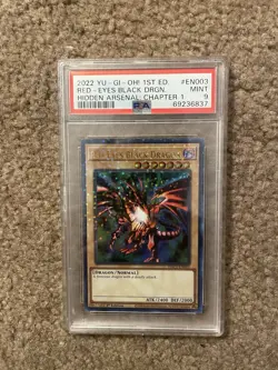 Red-Eyes Black Dragon HAC1-EN003 1st Ed Terminal Foil Yugioh PSA 9 - Image 1
