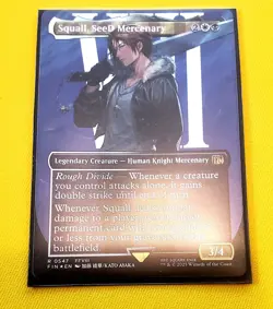 MTG Final Fantasy Squall Seed Mercenary Borderless Surge Foil Rare Card #547 🔥 - Image 1