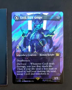 Cecil Dark Knight (Borderless) Surge Foil Final Fantasy MTG Card Mint 🔥 - Image 1