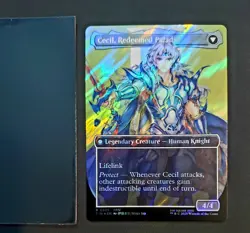 Cecil Dark Knight (Borderless) Surge Foil Final Fantasy MTG Card Mint 🔥 - Image 2