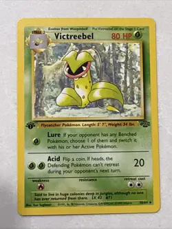 Pokemon TCG Victreebel Jungle 1st Edition Card 30/64, Near Mint Condition - Image 1