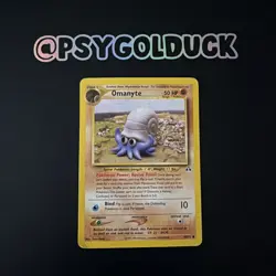 Pokemon Card TCG: Omanyte 60/75 - Neo Discovery Yuka Morii A2 - Image 1