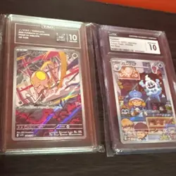 2 Graded Japenese Pokemon Cards TAG 10 Toedscool 80/78 & CGC 10 Vanillish 70/66 - Image 1