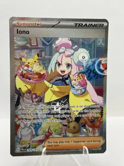 Pokemon Iono 269/193 Paldea Evolved Full Art Holo Rare Trainer Card - Image 1