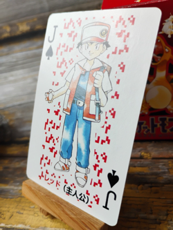 Ash Ketchum - Pokemon Poker Playing Card - vtg 1996 Red/Charizard Deck - LP - Image 3