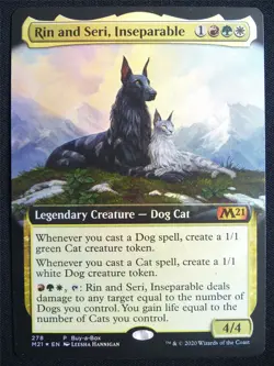 Rin and Seri Inseparable Extended Foil - M21 - Mtg Card #21Q - Image 1