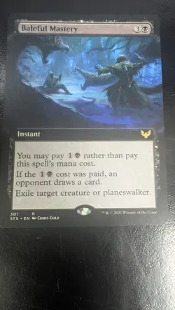 Baleful Mastery (Extended Art) Strixhaven: School of Mages Regular Magic Card - Image 1