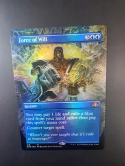 Force of Will Borderless FOIL MTG Unplayed NM Dominaria Remastered Card# DMR418 - Image 4