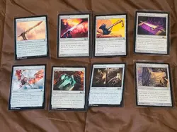 MTG Artifact x8 Bronze Sword,Greatsword,Wings of Hubris - Image 1