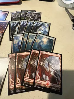 mtg 60 full art basic lands Zendikar Rising, 4 of each, 12 of each color, SP - Image 2