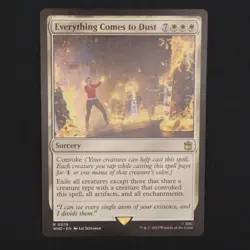 Everything Comes to Dust MTG Dr. Who Rare 18 NM - Image 1