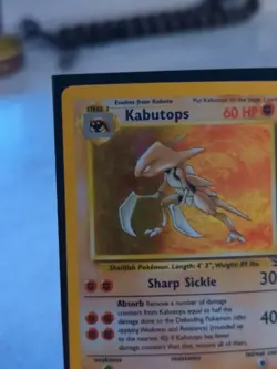 Pokemon TCG Kabutops Fossil 9 Holo Unlimited Holo Rare - LP - Image 4