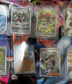 Pokemon Black Bolt Illustration Rare IR Lot of 12 Full Art Holo - Pack Fresh NM - Image 3