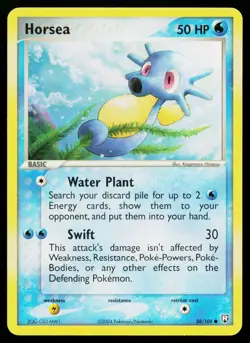 Horsea 58/109 Common Team Rocket Returns Pokemon Lightly Played - Image 1