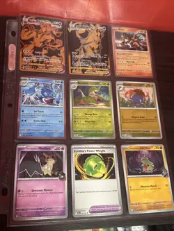 10 Binder Pages Filled With 90 Pokemon Cards - Image 2