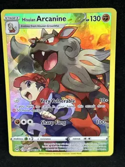Pokemon TCG Hisuian Arcanine Lost Origin Trainer Gallery TG08/TG30 Holo Ultra... - Image 1