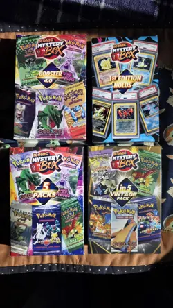 MYSTERY POKEMON: BIG 4 BOX PACK FACTORY SEALED DISCONTINUED BOXES - Image 1