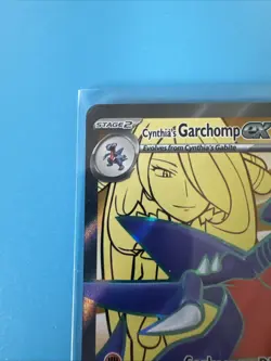 Pokemon TCG CYNTHIA’S GARCHOMP EX 215/182 SV Destined Rivals Ultra Rare - Image 2