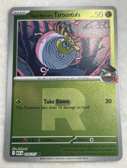 Pokemon Team Rocket's Tarountula “R” Symbol 018/217 Reverse Holo Ascended TCG NM - Image 1
