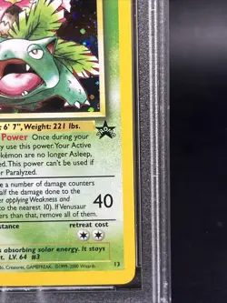 2000 Pokemon Black Star Promo Venusaur Holo. #13 Ex Mint, PSA 6 - Image 5