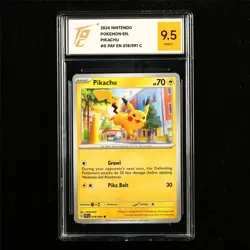 TQG 9.5 MINT+ 2024 Pokemon ENG Pikachu 018/091 C - Image 1