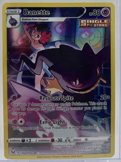 Pokemon TCG - Banette Lost Origin Holo Trainer Gallery - TG07/TG30 - NM/M - Image 1