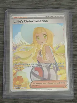 Pokemon TCG Lillie's Determination 184/132 Mega Evolution Full Art Holo Rare - Image 1