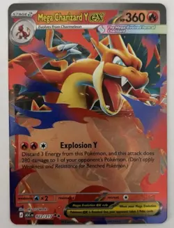 Pokemon Mega Charizard Y Ex Mega Evolutions- Ascended Heros 022/217 NM - Image 1