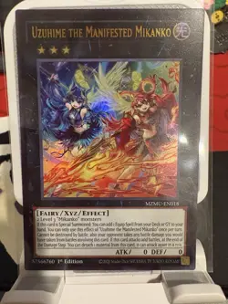 Yugioh! 1x Uzuhime the Manifested Mikanko MZMU-EN018 Ultra Rare 1st Ed NM - Image 1