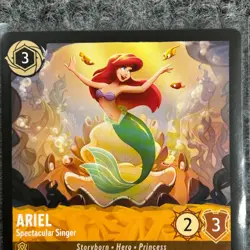 Disney Lorcana The First Chapter Ariel Spectacular Singer 2/204 Super Rare NM - Image 3