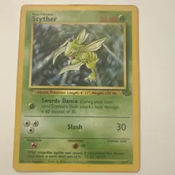 Wizards Pokemon TCG Scyther Jungle No.26/64 Rare Basic HP70 1999 Vintage Card - Image 1