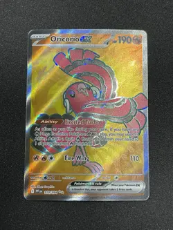 Pokemon Oricorio EX Holo Basic Card 110/094 PFLN English Fire NM - Image 2
