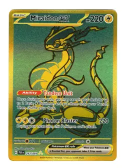 Miraidon ex 243/091 Sv: Paldean Fates Holo Pokemon Card NM - Image 1