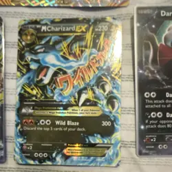 Pokemon TCG 69/106 MCharizard EX, MBlastoise EX, Darkrai EX Holo Card Lot - Image 2