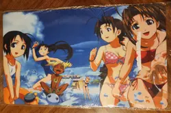 Love Hina Again anime Playmat card game desk Mouse Pad TCG CCG MTG 24 x 14 - Image 1