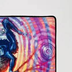 Signed Psychic Frog Playmat Artist Chuck Lukacs MTG Borderless New Limited Rare - Image 4