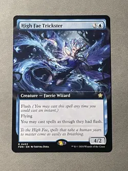 High Fae Trickster Extended Art Rare MTG Foundations FDN 0453 NM - Image 1