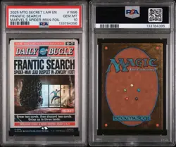 PSA 10 SPIDER-MAN MAGIC THE GATHERING SECRET LAIR DROP #1996 FRANTIC SEARCH - Image 3