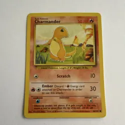 Pokemon Charmander 50 HP Common 46/102 Base Set 1999 Wizards English TCG Card - Image 1