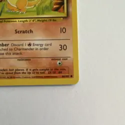 Pokemon Charmander 50 HP Common 46/102 Base Set 1999 Wizards English TCG Card - Image 4