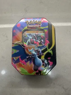 Pokemon TCG Mega Charizard X EX Tin Charizard Promo New Sealed - Image 1