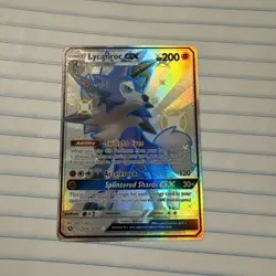 Pokemon Lycanroc GX SV67/SV94 Hidden Fates Shiny Vault Holo Rare Card - NM - Image 1