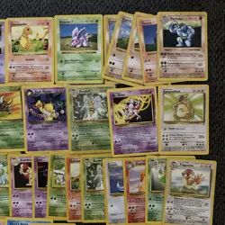 Collection Bulk E-Reader Base Gym Pokemon Cards Vintage Lot HP-DMG - Image 3