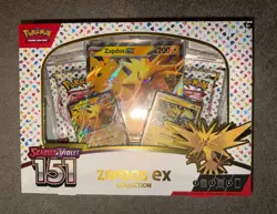 🌟NEAR MINT Pokemon TCG Scarlet & Violet 151 Zapdos EX Collection Box NEW SEALED - Image 1