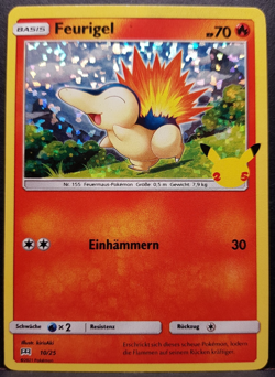 Feurigel 10/25 McDonald's Celebrations Holo Pokemon Pokemon Karte Deutsch NM - Image 1