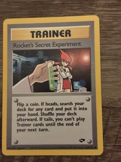 Pokemon TCG Rocket's Secret Experiment Gym Challenge 120/132 Uncommon Trainer R… - Image 1