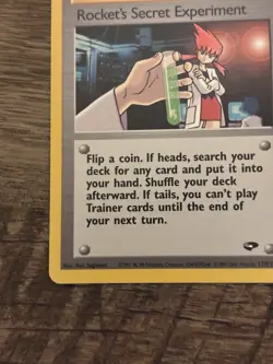 Pokemon TCG Rocket's Secret Experiment Gym Challenge 120/132 Uncommon Trainer R… - Image 3