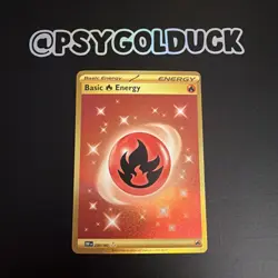 Pokemon TCG Basic Fire Energy Sv03: Obsidian Flames 230/197 MINT A7 - Image 1